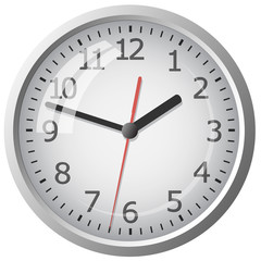 Wall mounted digital clock.