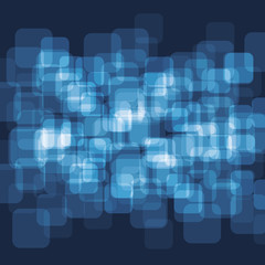 Blue Transparent Squares Background