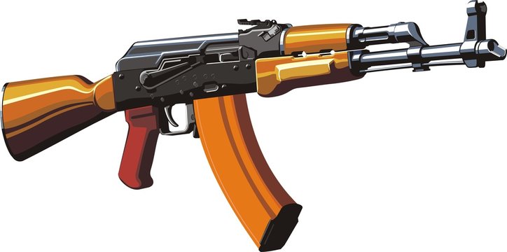 Kalashnikov Cartoon Assault Rifle AKM