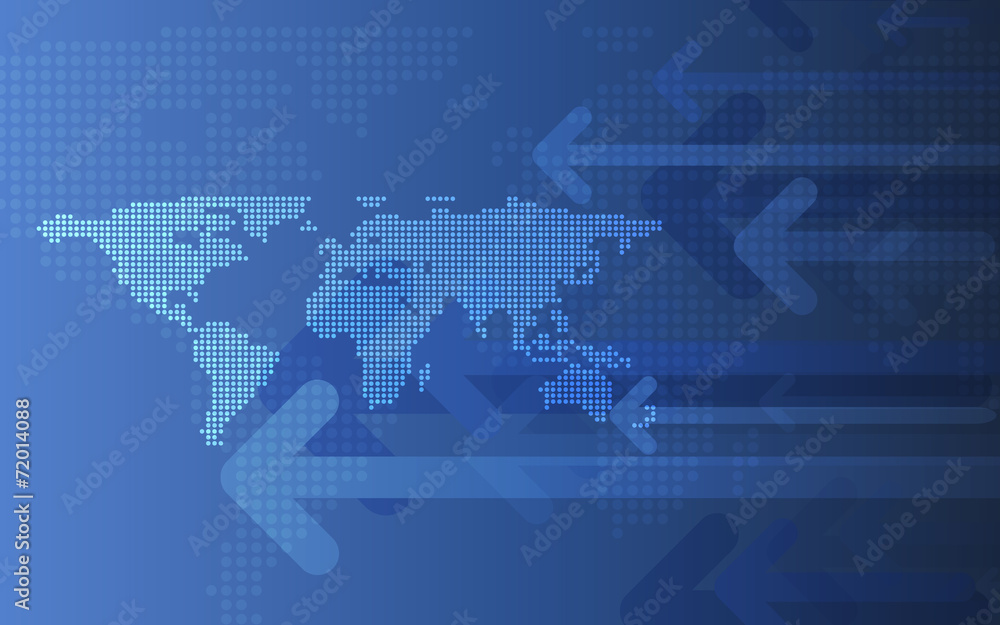 Poster map vector background with arrows