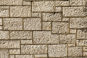 Limestone wall background.