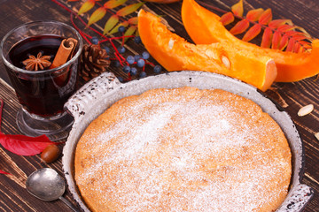 Homemade pumpkin cake