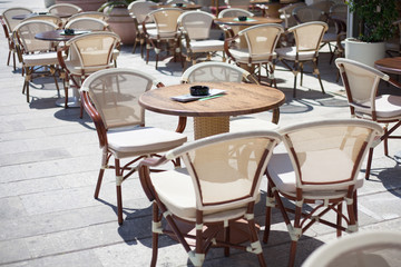 empty coffee shop