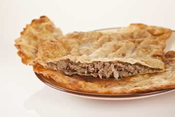 Turkish meat pie fried Cig borek Raw pie or Tatar pie