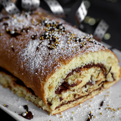 bûche de noël format carré