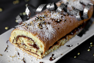 roulé au chocolat festif 6