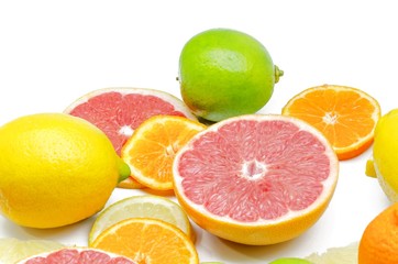 Naklejka na ściany i meble Assortment of citrus