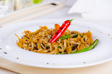 Asian Cuisine - Appetizing Flavored Pasta Noodles