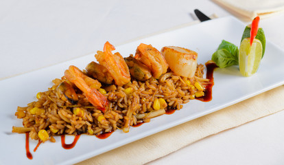 Gourmet Lemony Risotto Recipe on White Plate