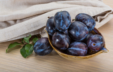 Ripe fresh plum