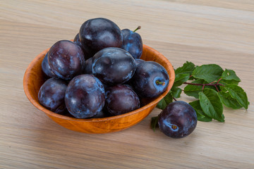 Fresh plums