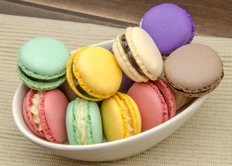 Traditional Parisian macarons