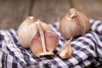 Close view of garlic