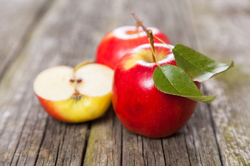 Fresh red apples