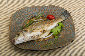 Grilled seabass