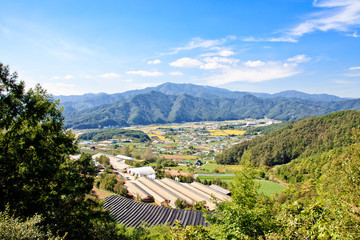 정상에서 본 마을