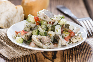 Portion of Herring Salad