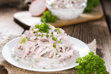 Meat Salad with mayonnaise