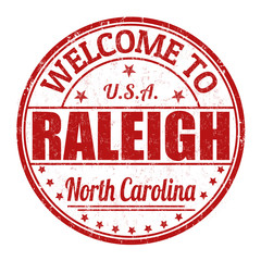 Welcome to Raleigh stamp