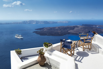 Île de Santorin Cyclades Grèce