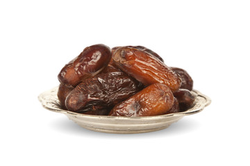 Dates isolated on white background