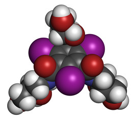 Iohexol contrast agent molecule.