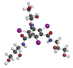 Iohexol contrast agent molecule. 