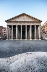 Fototapeta na wymiar Pantheon at dawnt, Rome, Italy.