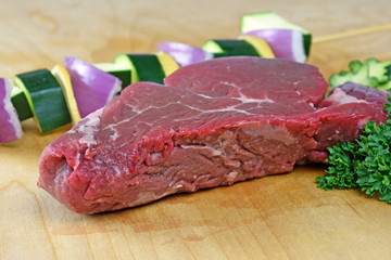 Raw Beef Tenderloin steak