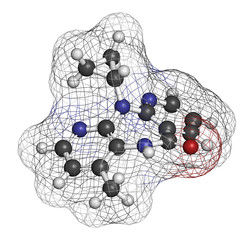 Nevirapine HIV drug molecule. Belongs to NNRTI class.