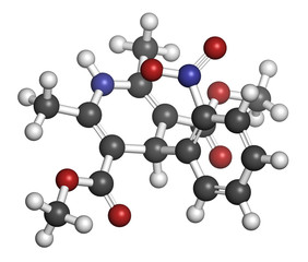 Nifedipine calcium channel blocker drug. 