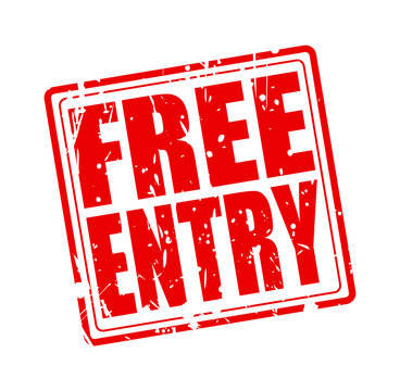 Free Entry Red Stamp