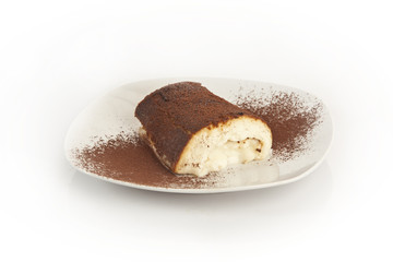Kazandibi milk baked pudding, Turkish dessert