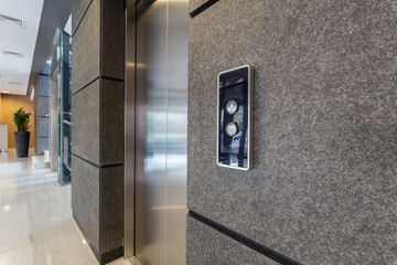 Elevator in business centre