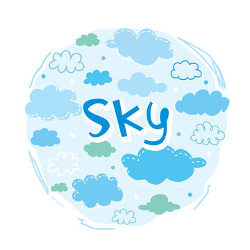 Sky and Cloud Collection Vector