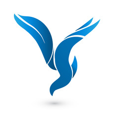 Obraz premium Logo Bird vector icon