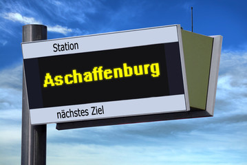 Anzeigetafel 6 - Aschaffenburg