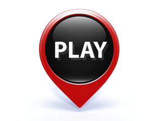 play pointer icon on white background