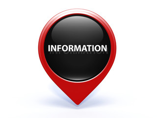 information pointer icon on white background
