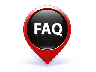 faq pointer icon on white background