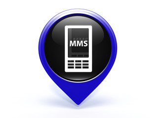 mms pointer icon on white background