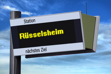 Anzeigetafel 6 - Rüsselsheim