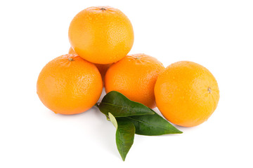 Ripe tangerine or mandarin