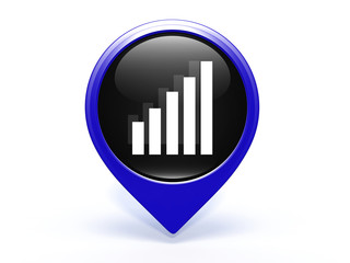 signal pointer icon on white background