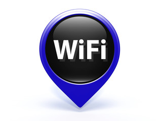 wifi pointer icon on white background