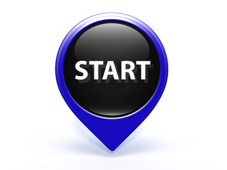 start pointer icon on white background