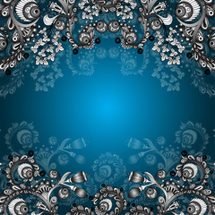 Vector abstract floral decorative background.