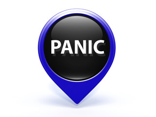 panic pointer icon on white background