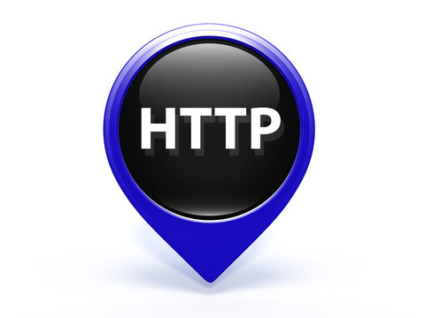 http pointer icon on white background
