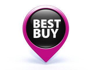Best buy circular icon on white background